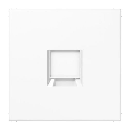 Placa central para conectores RJ UMA-CAT6A branco LS JUNG