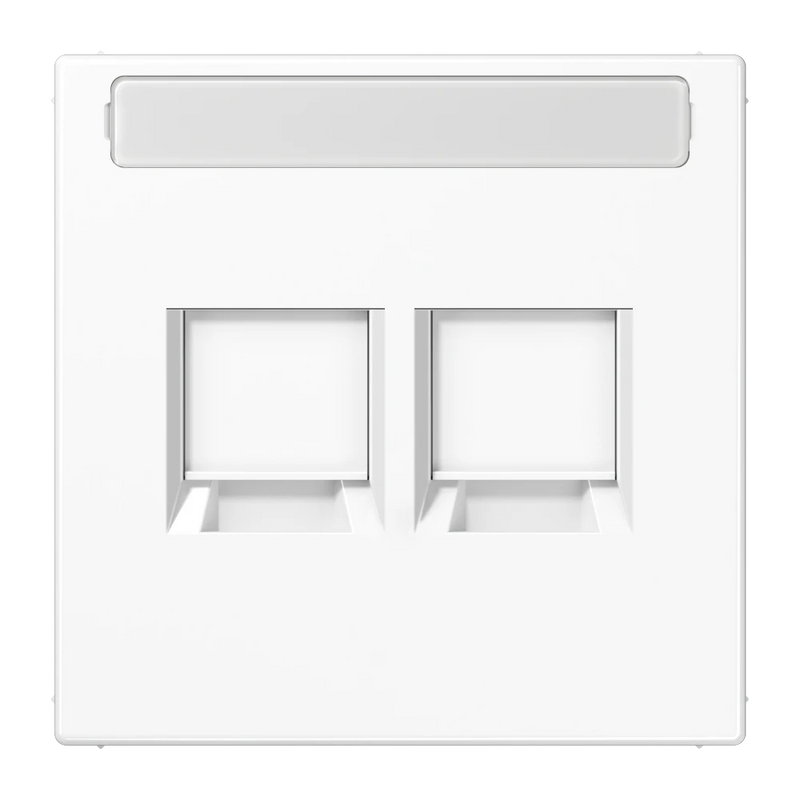 Cargue la imagen en el visor de la galería, Placa central para conectores RJ 2x LS JUNG
