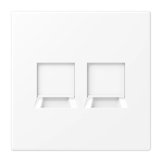 Placa Central para Conectores RJ 2x UMA-CAT6A Preto JUNG