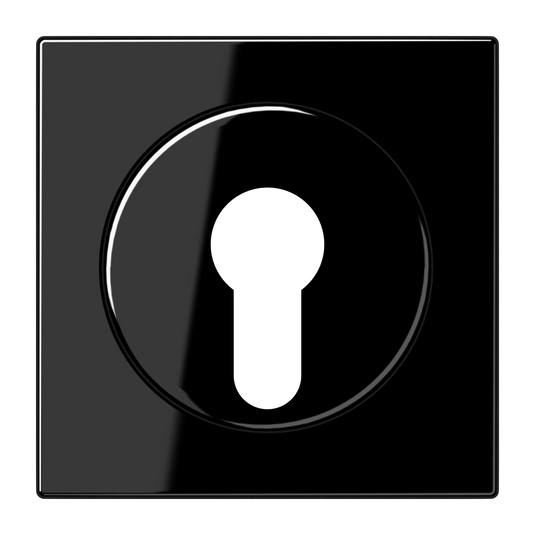 Capa para Interruptor de Chave com Proteção Termoplástico Preto LS JUNG