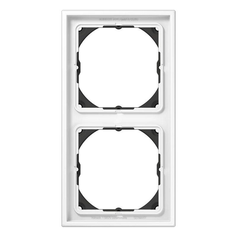 Carregue imagem no visualizador da galeriaAro Duplo 28 mm Branco para Montagem Vertical e Horizontal LS 990 JUNG
