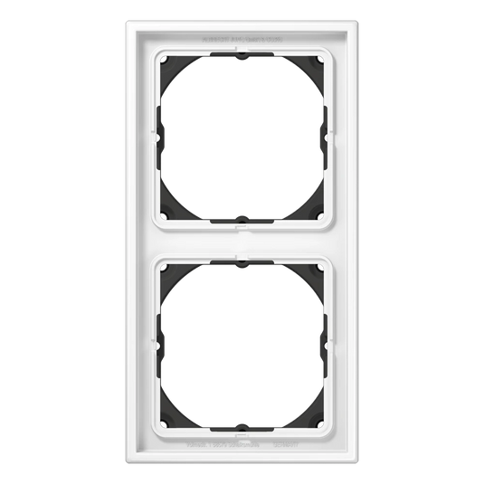 Aro Duplo 28 mm Branco para Montagem Vertical e Horizontal LS 990 JUNG