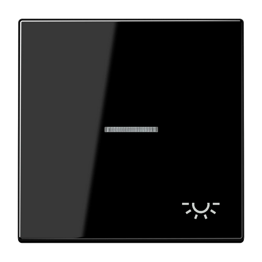 Tecla simples com símbolo de luz e visor LS JUNG