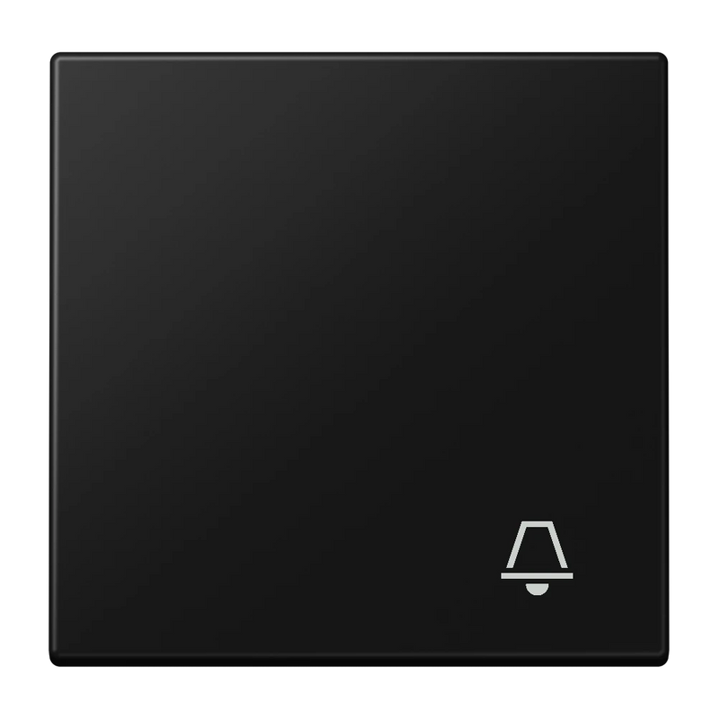Load image into Gallery viewer, Tecla simples símbolo campainha preto mate LS JUNG

