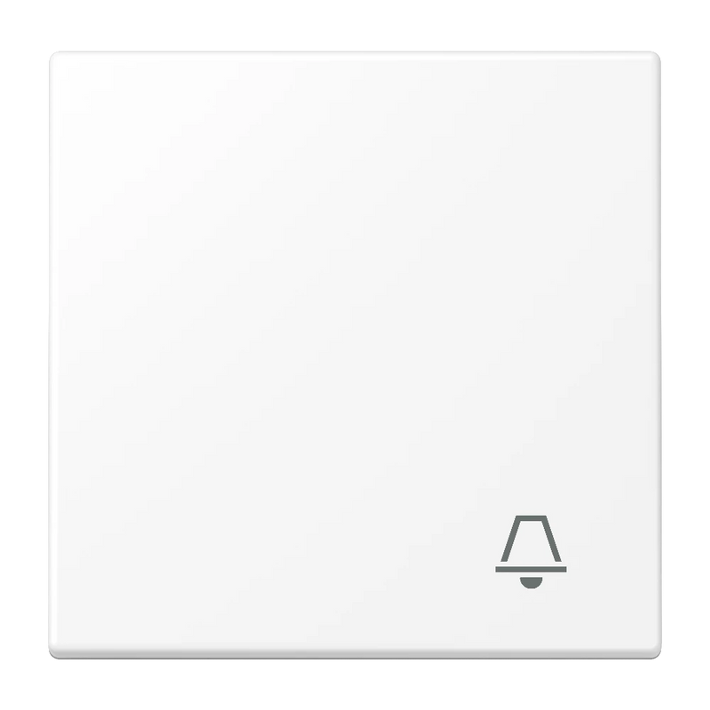 Cargue la imagen en el visor de la galería, Tecla simples símbolo campainha branco mate LS JUNG
