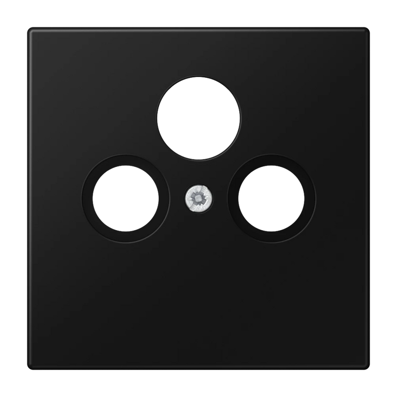 Load image into Gallery viewer, Capa para tomadas Sat universais preto mate Série LS JUNG
