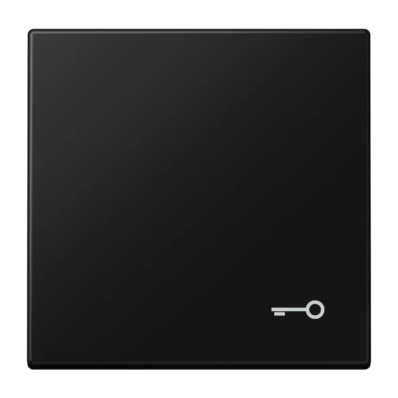 Cargue la imagen en el visor de la galería, Tecla simples símbolo porta preto mate LS JUNG
