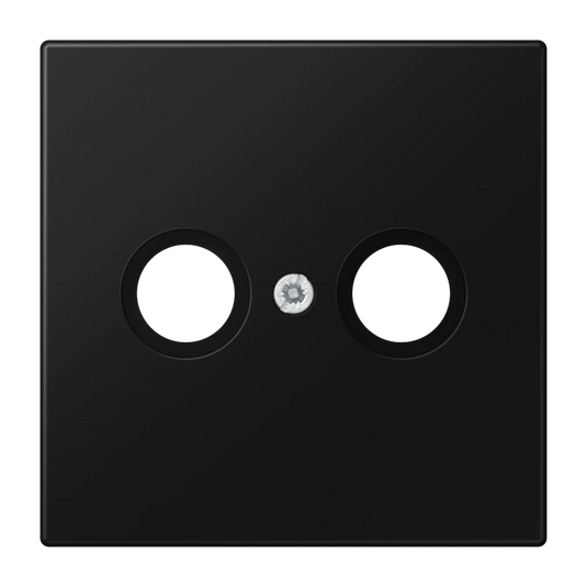 Capa para tomadas de antena preto mate LS JUNG