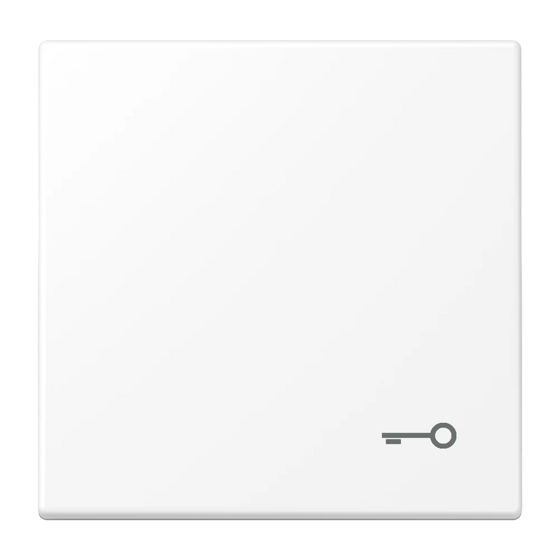 Cargue la imagen en el visor de la galería, Tecla simples símbolo porta branco mate LS JUNG
