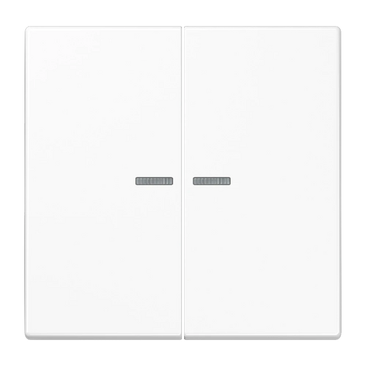 Tecla duplo com visor branco LS JUNG