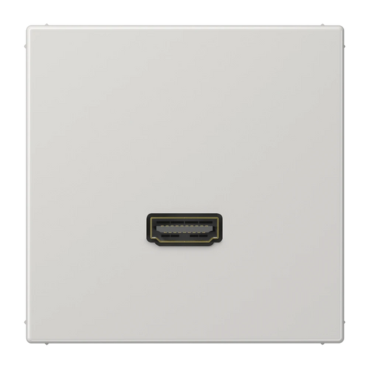 Adaptador HDMI em Termoplástico Cinzento Claro Série LS JUNG