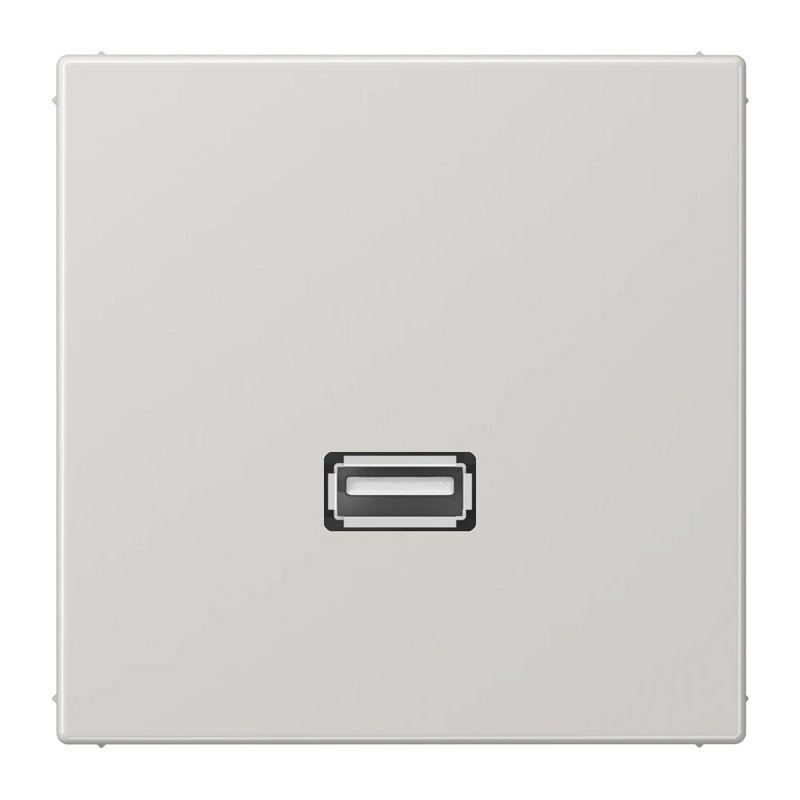 Cargue la imagen en el visor de la galería, Adaptador USB 2.0 em Termoplástico Cinzento Claro Série LS JUNG
