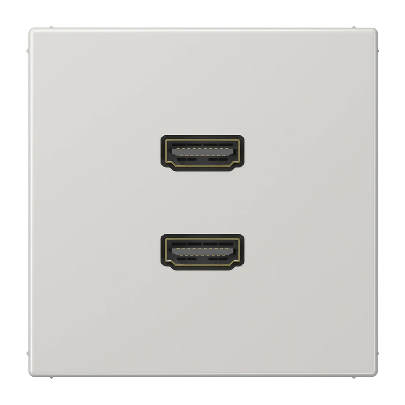Carregue imagem no visualizador da galeriaAdaptador HDMI 2 x Termoplástico Cinzento Claro LS JUNG
