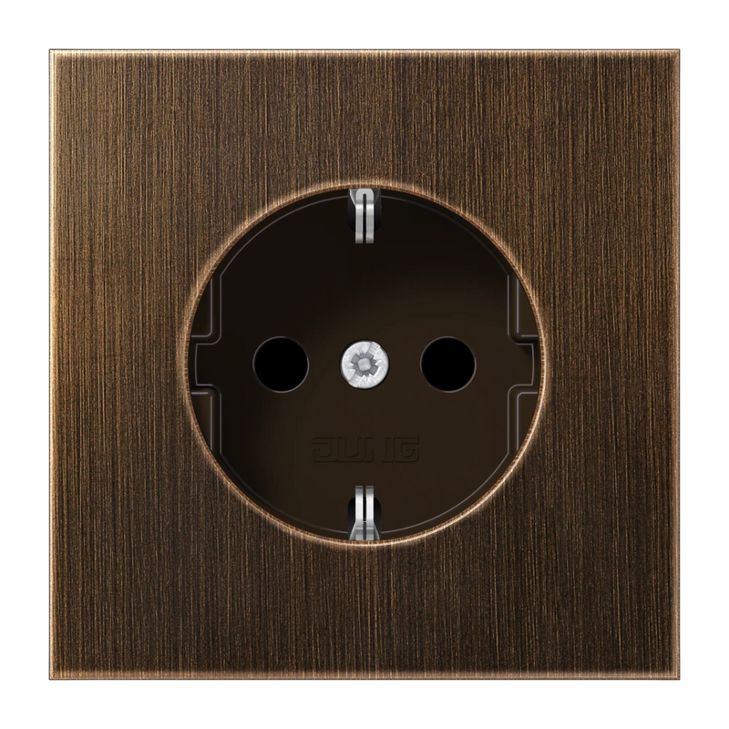 Chargez l'image dans la visionneuse de la galerie, Tomada SCHUKO® Safety Plus latão antik LS JUNG
