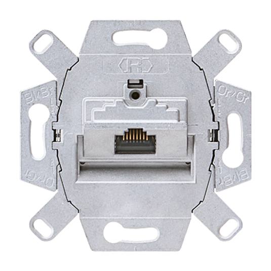 Tomada de Dados Cat. 6 / Cat. 6A iso 8 Pólos para 1 Terminal UAE8UPOK6 JUNG