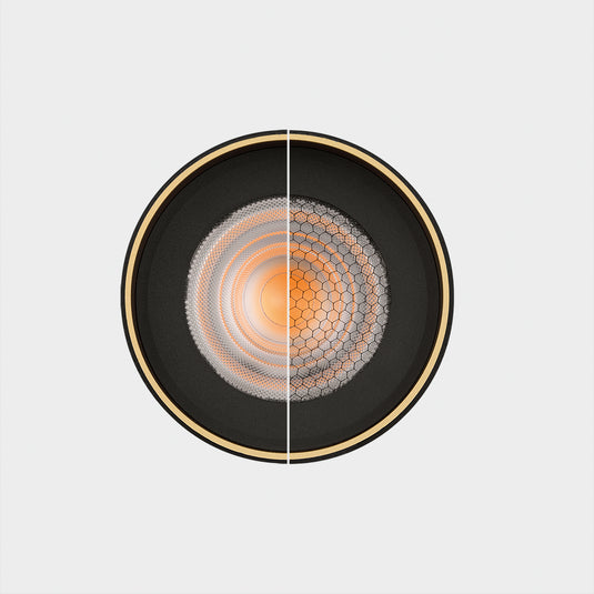 Cob Led Wall Light, aluminum, in Black and Gold