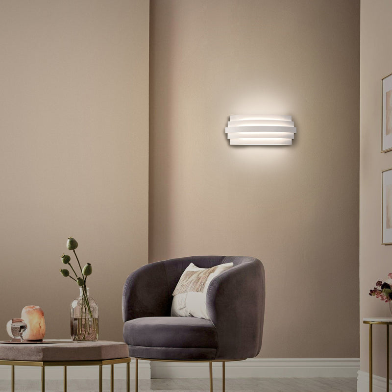 Chargez l&#39;image dans la visionneuse de la galerie, Applique murale LED blanche - Température de couleur réglable
