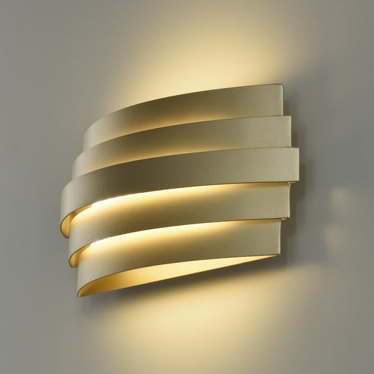 Applique murale LED dorée - Température de couleur réglable