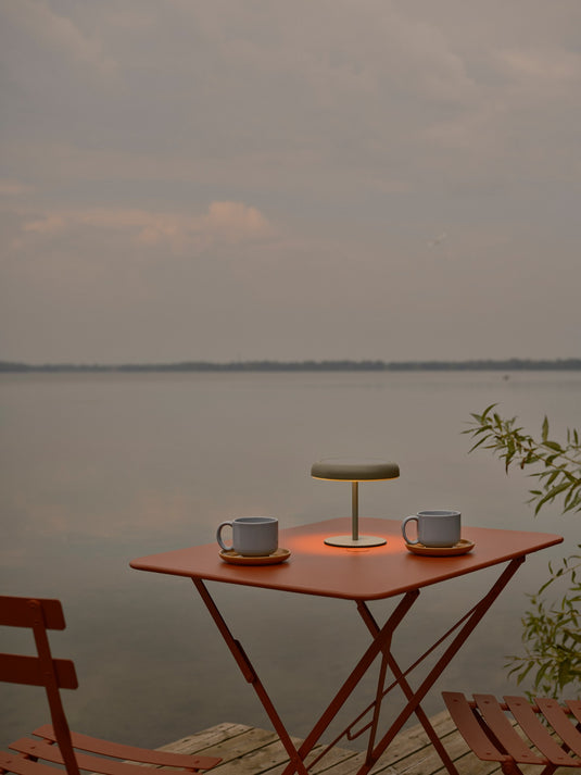 Candeeiro de mesa portátil a bateria solar, sem fios, verde, exterior e interior - Elmer - Nordlux