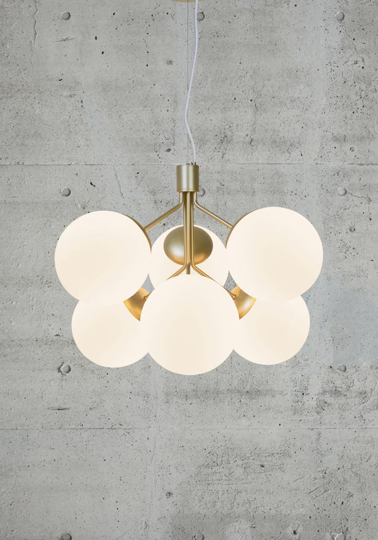 Candeeiro suspenso dourado Ivona 6-Spot - Nordlux