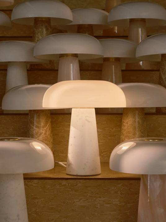 Glossy white mini table lamp - Nordlux