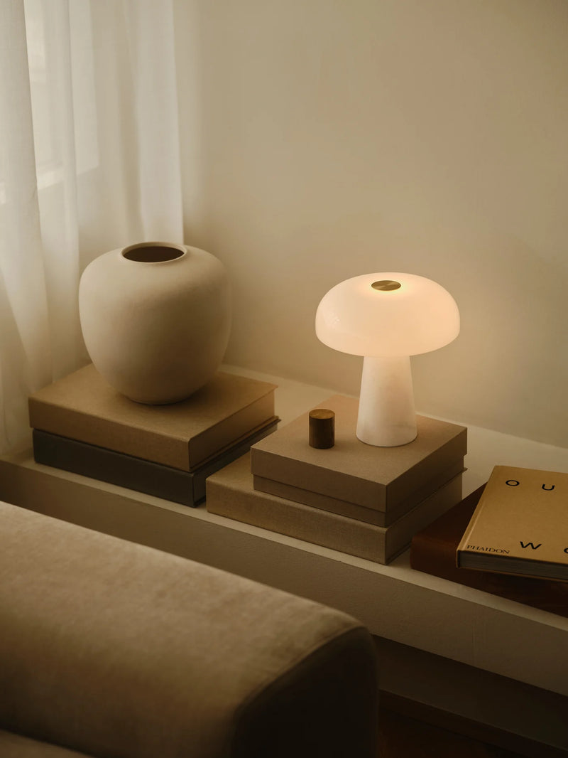 Load image into Gallery viewer, Glossy white mini table lamp - Nordlux

