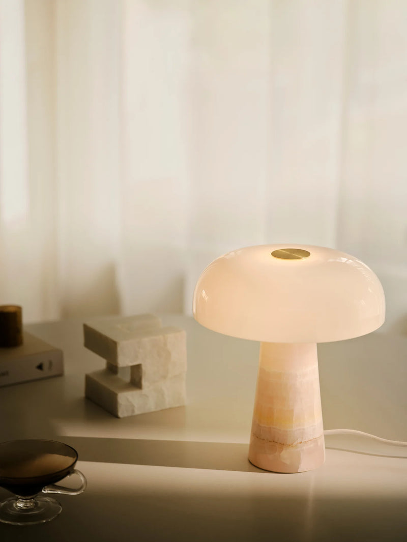 Load image into Gallery viewer, Pink Jade Stone Table Lamp - Glossy Mini - Nordlux
