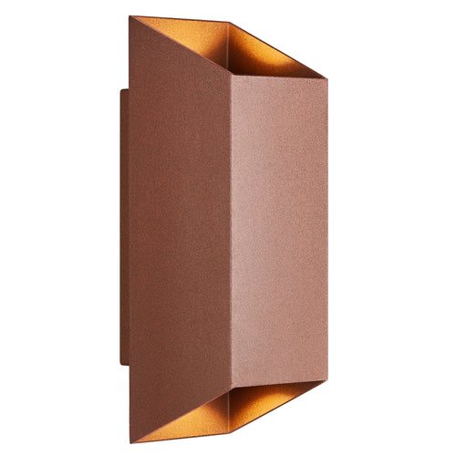 Aplique de parede exterior, em alumínio cor de ferrugem, Nico 22 - Nordlux
