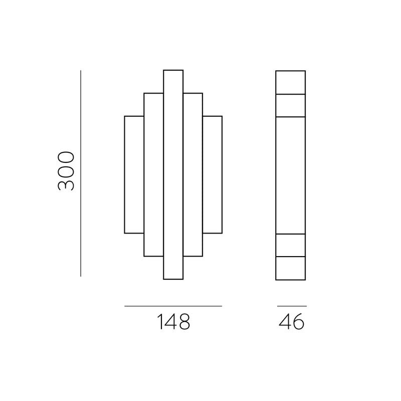 Load image into Gallery viewer, LED Wall Light in textured white metal
