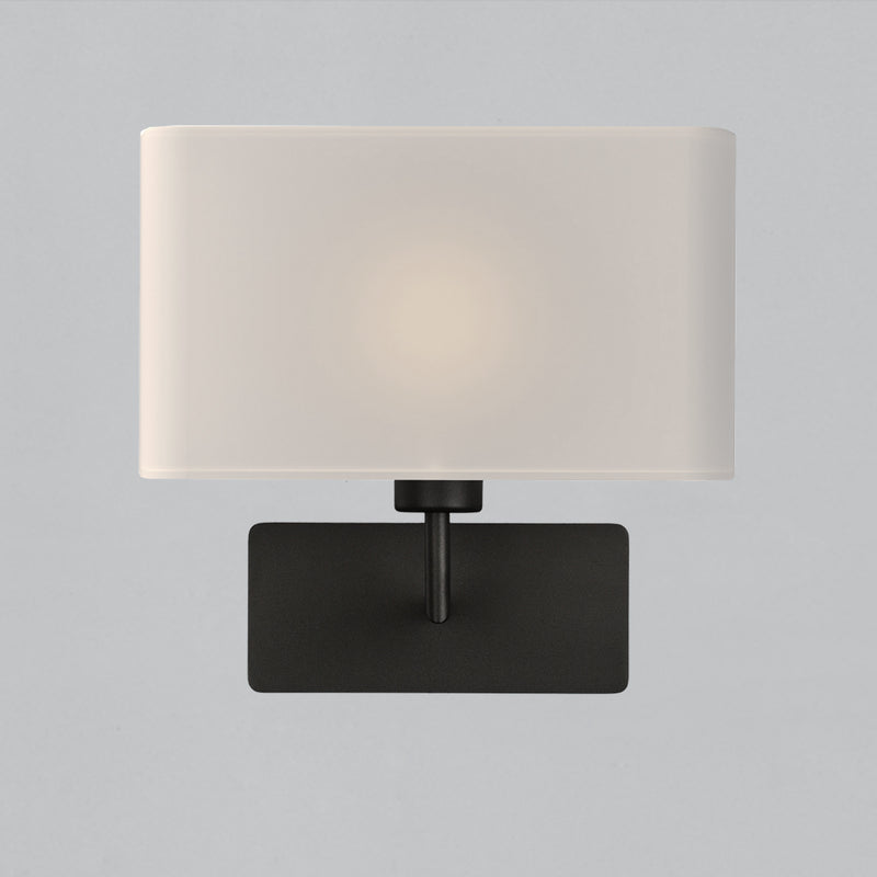 Carregue imagem no visualizador da galeriaAplique de parede branco e acabamento negro texturizado
