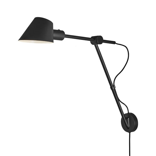 Nordlux Stay Long Black Wall Lamp