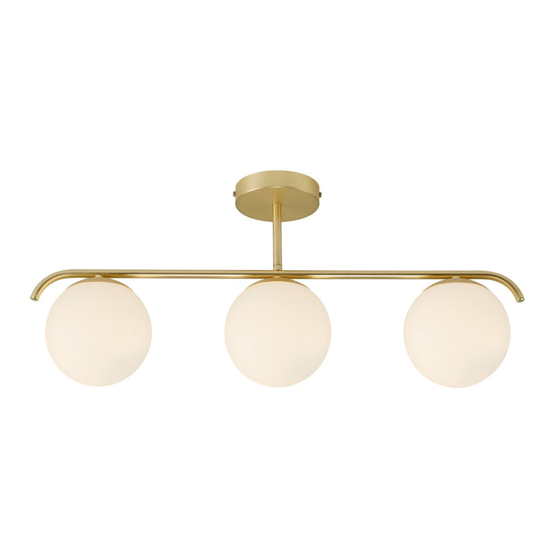 Carregue imagem no visualizador da galeriaCandeeiro de Teto com 3 Focos em Latão GRANT NORDLUX
