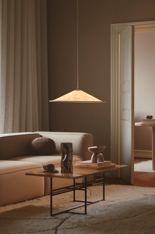 Pendente Branco Estilo Japandi Hill 55 NORDLUX