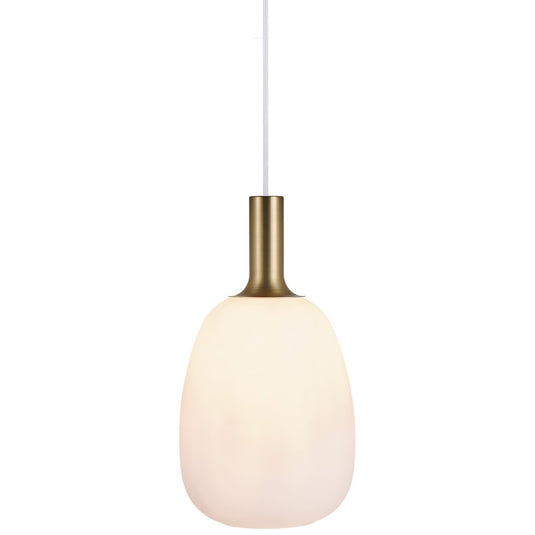 Candeeiro suspenso em vidro soprado branco ALTON NORDLUX
