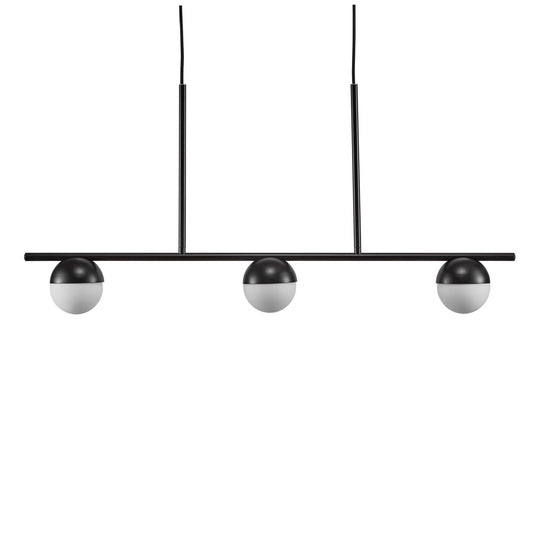 Candeeiro suspenso com três focos preto CONTINA NORDLUX