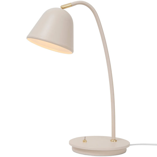 Candeeiro de Mesa Bege com Detalhes em Latão e Cabeça Ajustável FLEUR NORDLUX