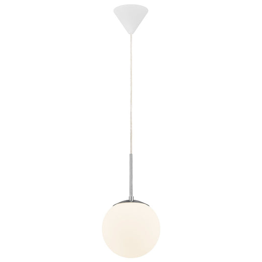 Candeeiro Suspenso Cafe 20 em Vidro Opalino Branco NORDLUX
