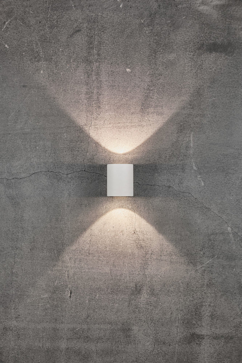 Carregue imagem no visualizador da galeriaAplique de Parede Exterior Branco Canto NORDLUX
