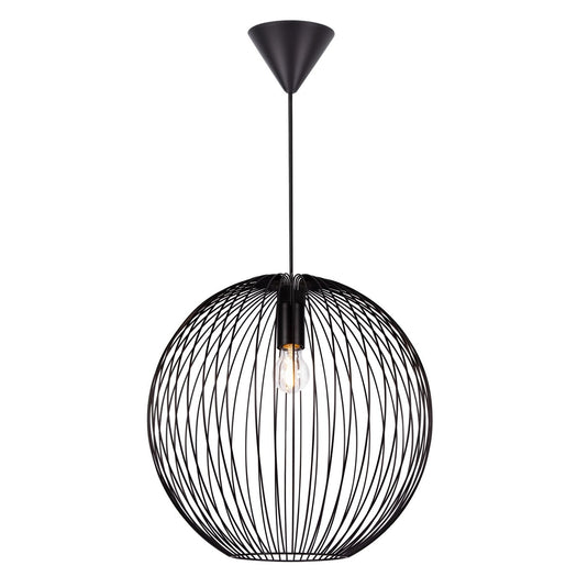 Candeeiro Suspenso Preto Minimalista Beroni NORDLUX