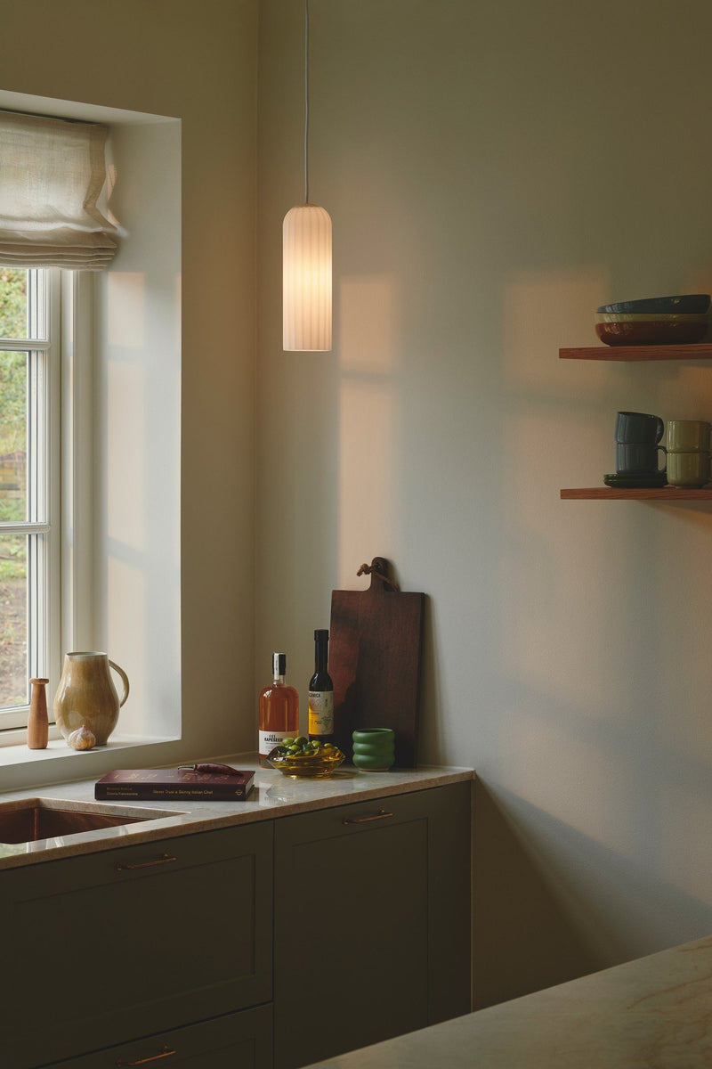 Load image into Gallery viewer, Candeeiro Suspenso com Vidro Flutuado Branco Miella NORDLUX
