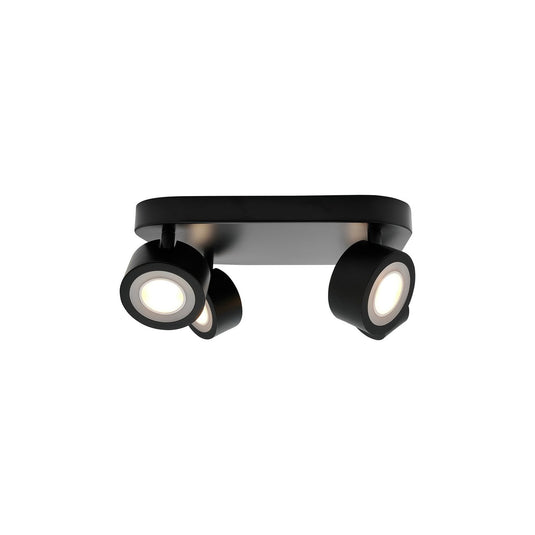 Candeeiro de Teto com 4 Focos Preto CLYDE NORDLUX