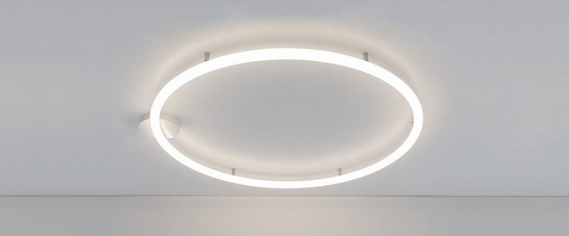 Încărcați imaginea în vizualizatorul Galerie, Candeeiro de Tecto Suspenso Artemide Alphabet of Light Circular Ø90 1206000A 
