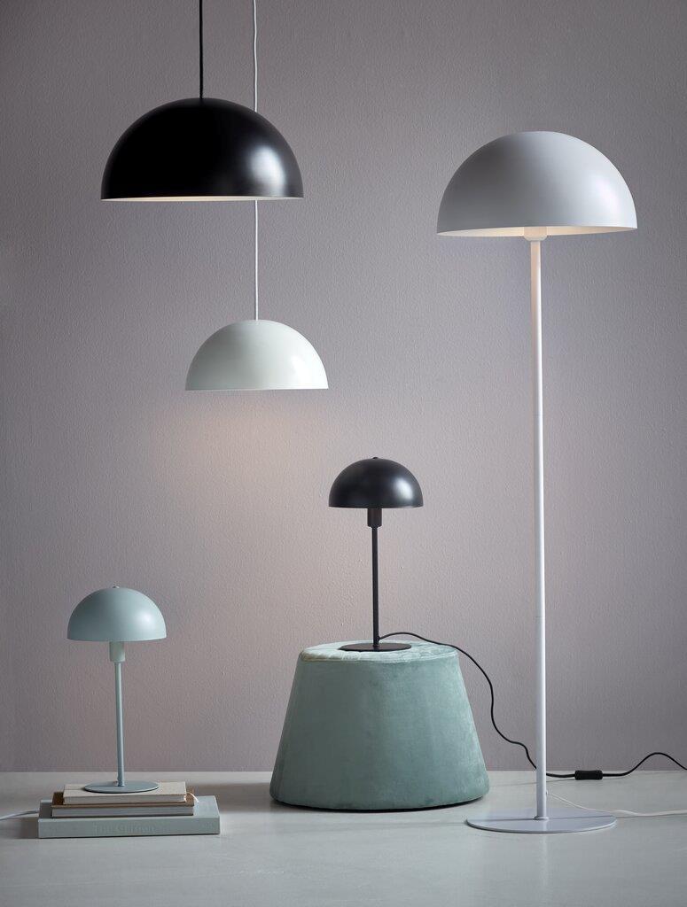 Cargue la imagen en el visor de la galería, Candeeiro de Pé Branco com Estrutura em Metal e Plástico ELLEN NORDLUX
