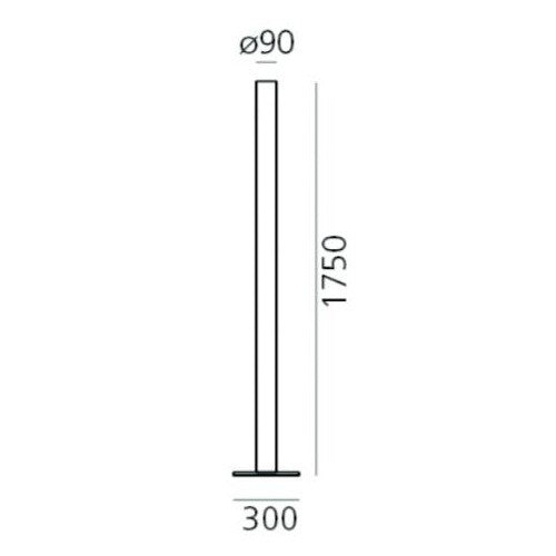 Candeeiro de Pé Artemide Ilio LED Branco 1640020APP 