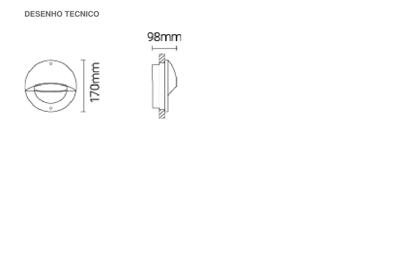 Carregue imagem no visualizador da galeriaLuminária de Encastrar de Parede para Exterior Tromilux
