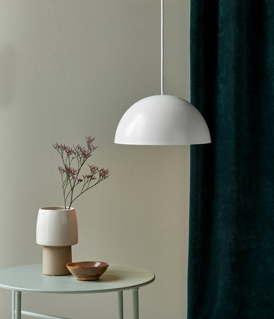 Candeeiro de Teto Contemporâneo com Metal Branco ELLEN NORDLUX
