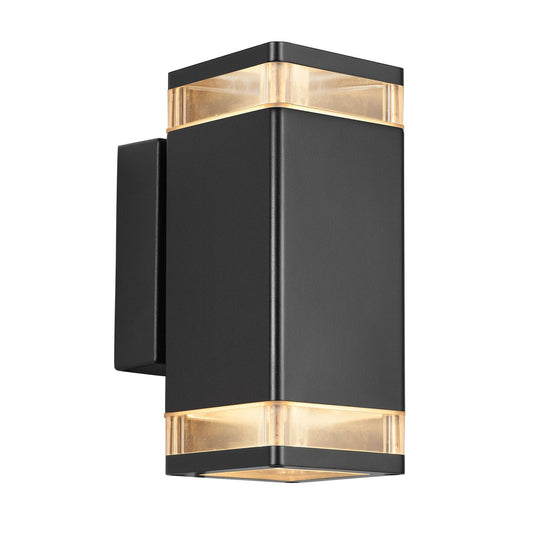 Double Wall Light Black ELM NORDLUX