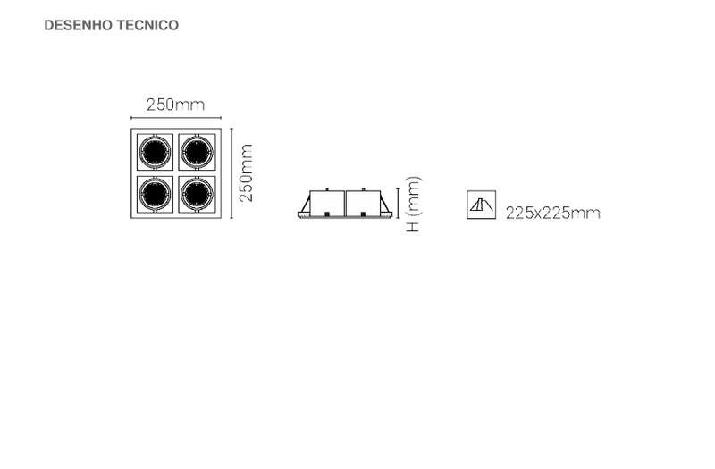 Chargez l'image dans la visionneuse de la galerie, Luminária de Encastrar com Aba de Remate Tromilux
