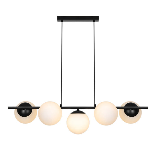 5-spot Pendant Black Lilly NORDLUX