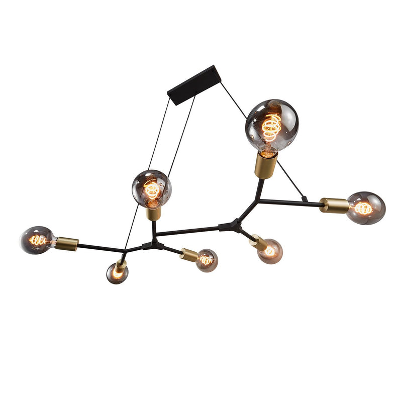 Load image into Gallery viewer, 7-Spot Pendant Industrial Preto JOSEFINE NORDLUX

